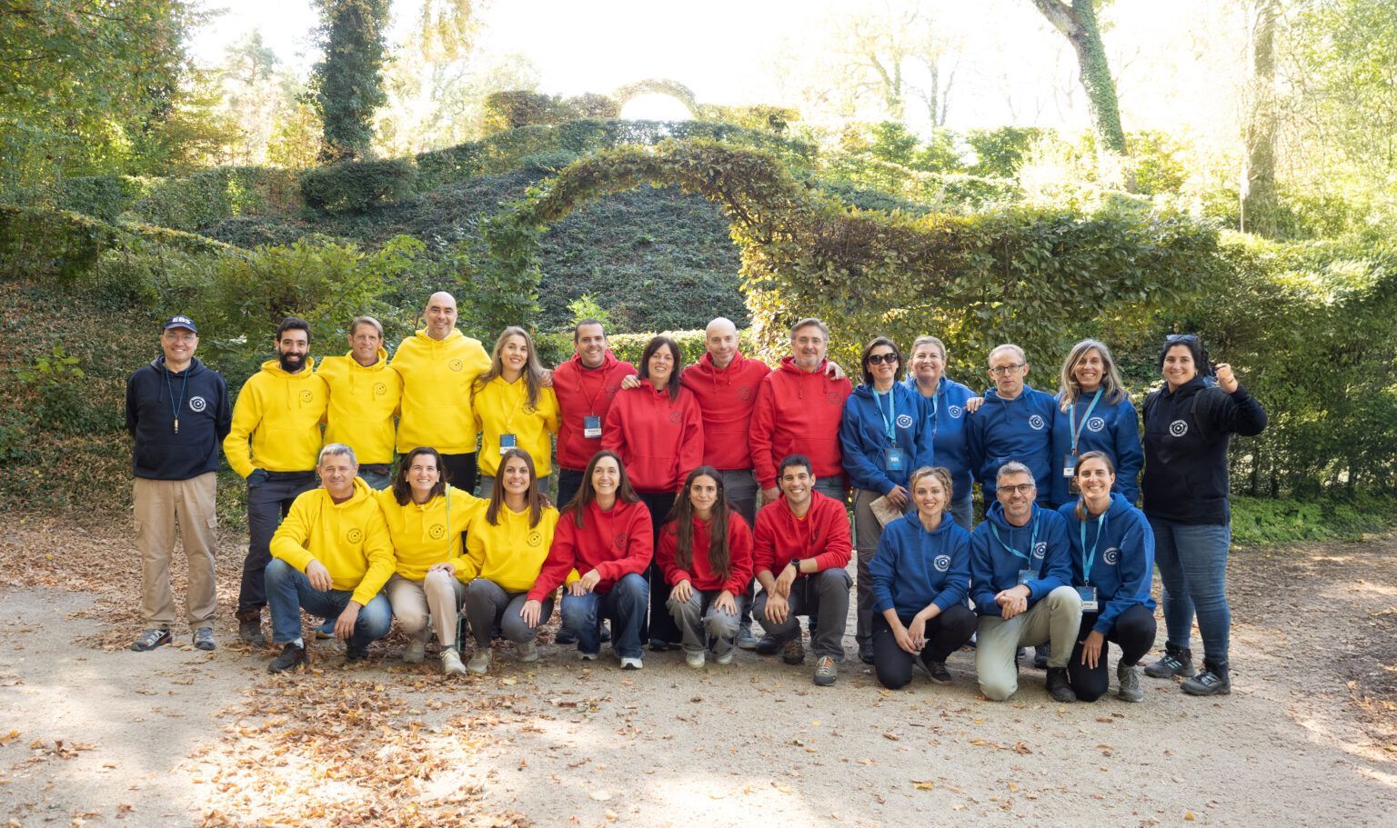 Equipo de una empresa en un programa EBS